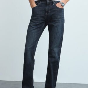 Men's Dark-Wash Slim-Straight Jeans