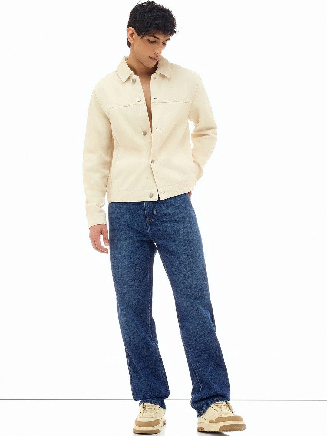 Men's Classic Blue Straight-Leg Jeans