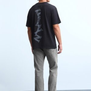 Men's Washed Light-Grey Straight-Leg Jeans