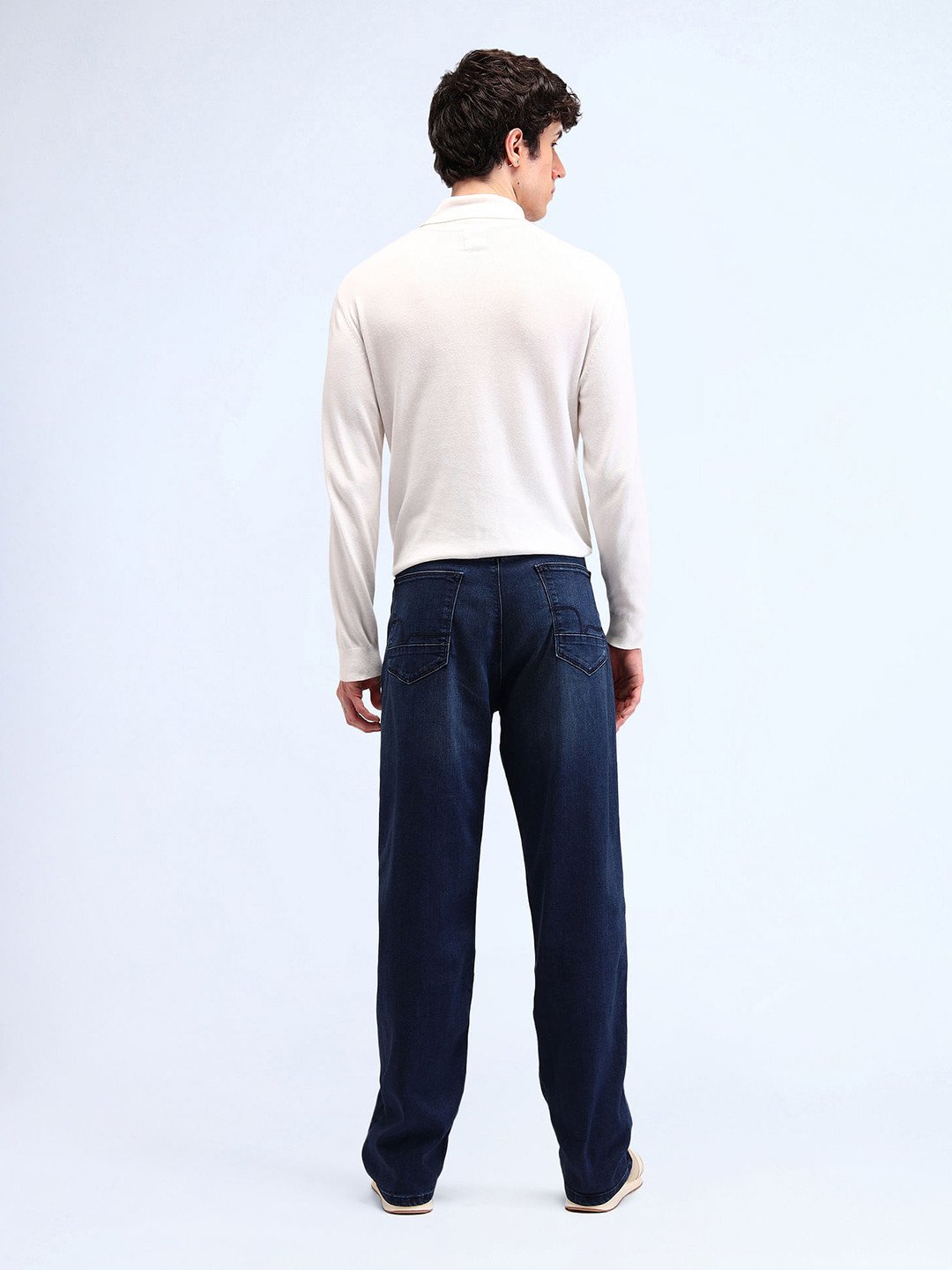 Men's Dark-Wash Straight-Leg Jeans - Image 2