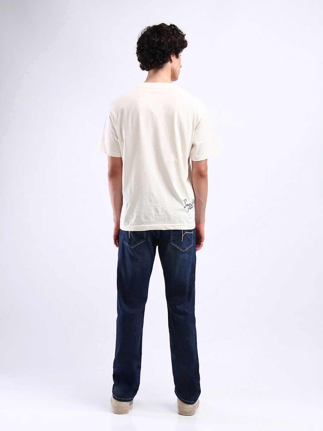 Men's Dark-Wash Slim-Straight Jeans - Image 2